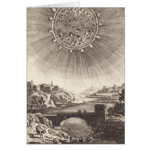 Antike Astronomie Himmel mit Sonne von Allain Mall