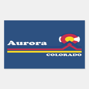 Antike Aurora Colorado Rechteckiger Aufkleber