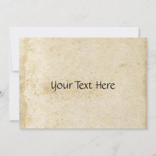 Antike befleckte Papiereinladung Einladung