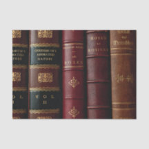 Antike Bibliothek Dunkles Leder Buchrücken Dekouse