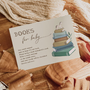 Antike Bilderbuch-Bücher für Baby-Party Begleitkarte