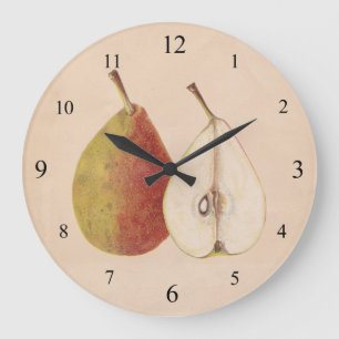 Antike Birnen-Wanduhr Große Wanduhr