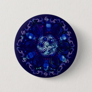 antike blaue Broschen-Schaltfläche Button