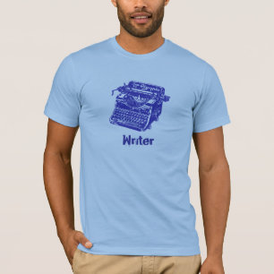 Antike Blaue Schreibmaschine T-Shirt