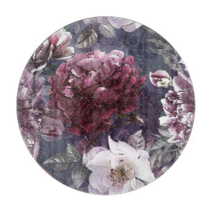 Antike Bleistiftblumen: Farbige Bokeh. Schneidebrett