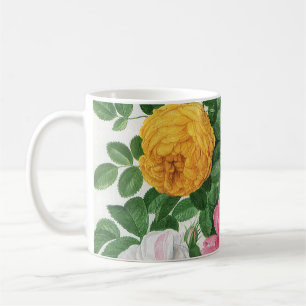 Antike blühende Blumen, Frühlingsgartenrosen Tasse