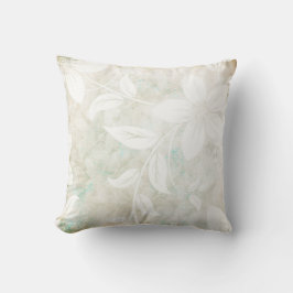 Antike Blume Cremeweiß Kissen