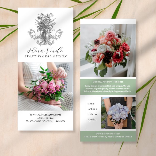 Antike Blume Kreative Marketing Rackkarte Werbekarte (Von Creator hochgeladen)