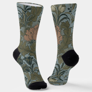 Antike Blume Morris Garden Blumengarten Socken