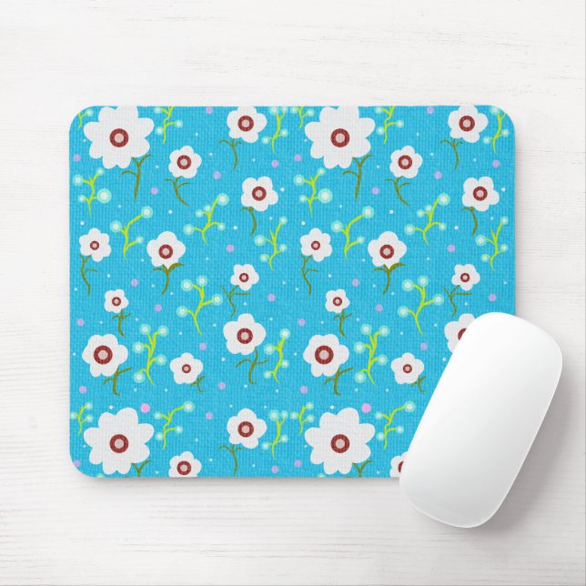 Antike Blume Mousepad (Mit Mouse)