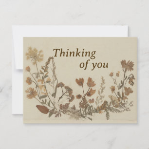 Antike Blume Postkarte