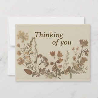 Antike Blume Postkarte