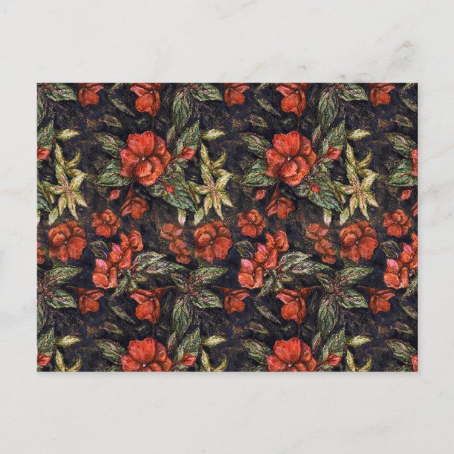 Antike Blume von Alexandra Cook aka Linandara Postkarte (Vorderseite)