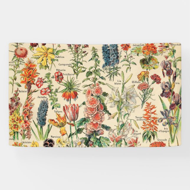 Antike Blumen Banner (Horizontal)