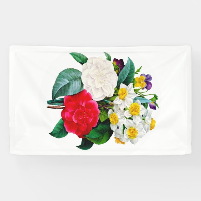 Antike Blumen Banner (Horizontal)
