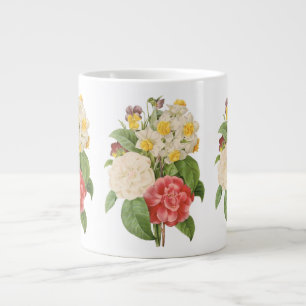 Antike Blumen Camelia Osterglocken Blumen von Redo Jumbo-Tasse