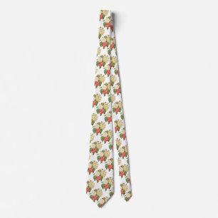 Antike Blumen Camelia Osterglocken Blumen von Redo Krawatte