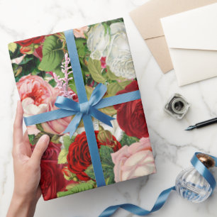 Antike Blumen Geschenkpapier
