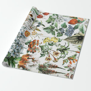 Antike Blumen Geschenkpapier
