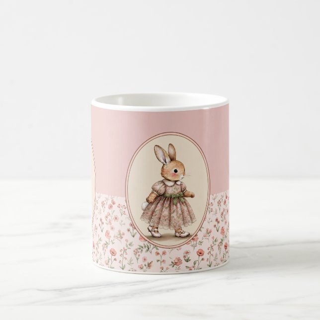 Antike Blumen-Kaffeetasse Kaffeetasse (Mittel)