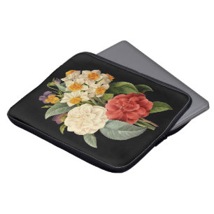 Antike Blumen, Kamelien und Narzissen, Redoute Laptopschutzhülle