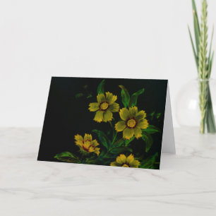 Antike Blumen Karte