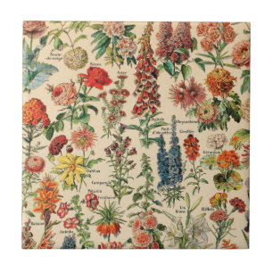 Antike Blumen Keramikfliese