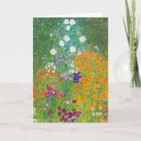 Antike Blumen-Kunst von Gustav Klimt im Stil eines