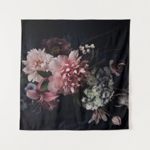 Antike Blumen. Pfingstrosen, Tulpen, Lilie, Horten Wandteppich