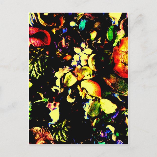Antike Blumen Postkarte (Vorderseite)