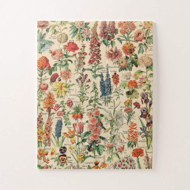 Antike Blumen Puzzle (Vertikal)