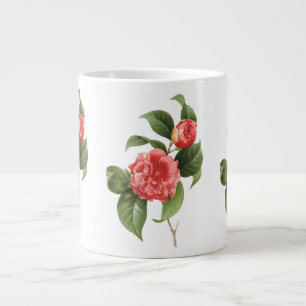 Antike Blumen, rosa Kamelienblüten von Redoute Jumbo-Tasse