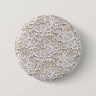 Antike Blumen-Spitze Button