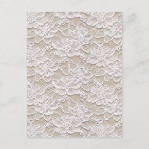 Antike Blumen-Spitze Postkarte