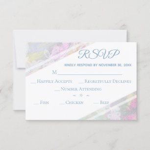 *~*Antike Blumen-Spitze Romantische Hochzeit RSVP Karte