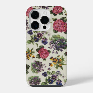 Antike Blumen Tapete iPhone Hülle