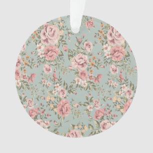 Antike Blumen Tapete Ornament