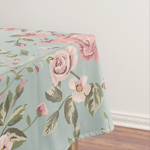 Antike Blumen Tapete Tischdecke