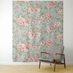 Antike Blumen Tapete Wandteppich