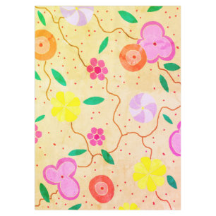Antike Blumen-Tischdecke Tischdecke