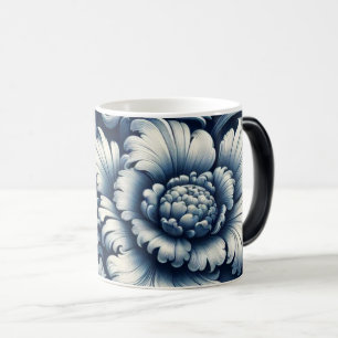 Antike Blumenglasur Farbwechsel-Kaffeetasse Verwandlungstasse