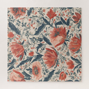 Antike Blumenmuster Puzzle