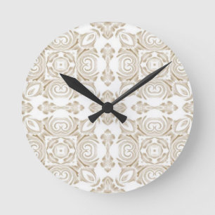Antike Blüte Runde Wanduhr
