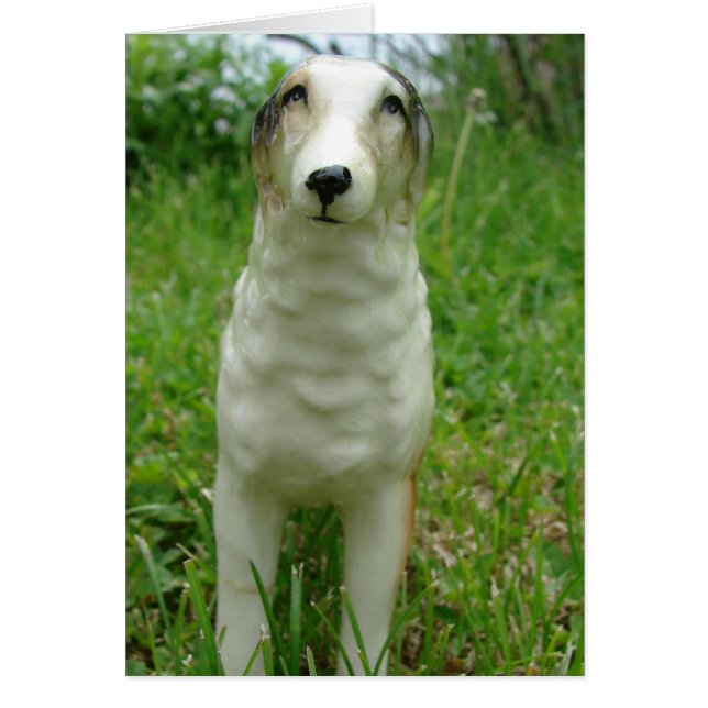 Antike Borzoi Figurine Jede Anlässe (Vorne)