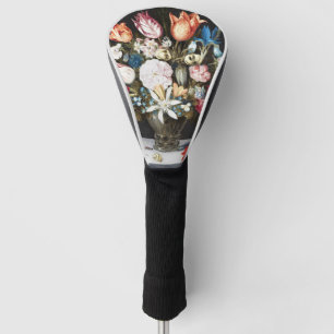 Antike Bosschaert Niederländische Tulpen und Rosen Golf Headcover