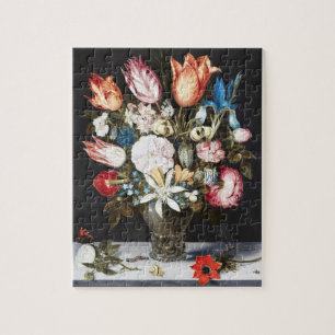 Antike Bosschaert Niederländische Tulpen und Rosen Puzzle