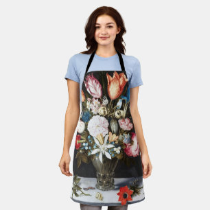 Antike Bosschaert Niederländische Tulpen und Rosen Schürze