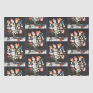 Antike Bosschaert Niederländische Tulpen und Rosen Seidenpapier