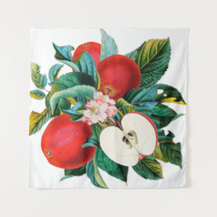 Antike botanische Apfelfruchtanordnung, Apfel t Wandteppich