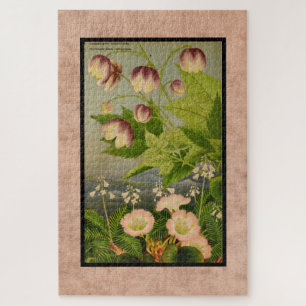 Antike botanische Malerei australischer Blumen Puzzle